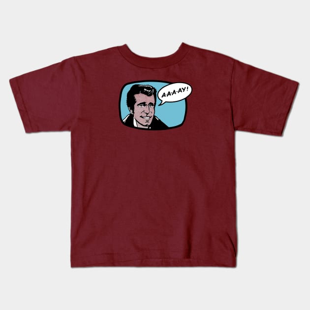 Aaaay! Kids T-Shirt by LordNeckbeard